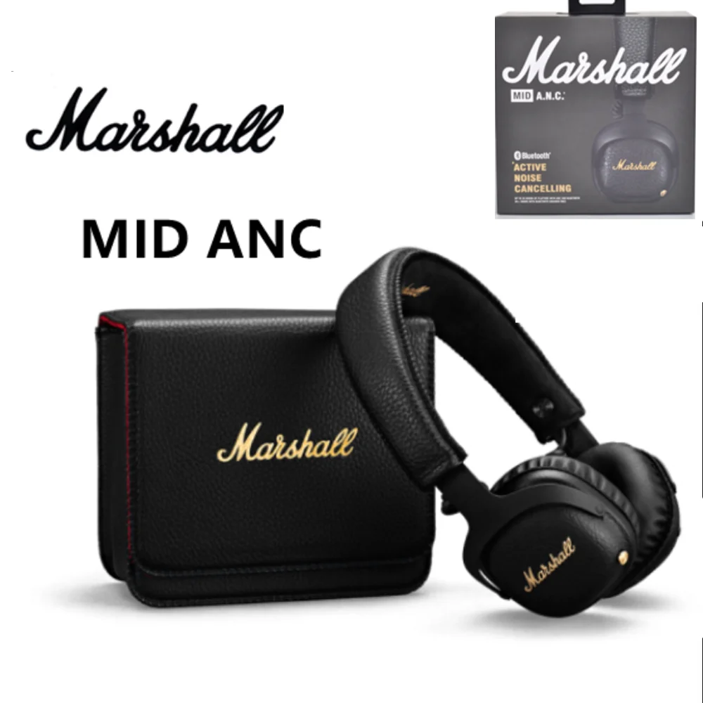 

Беспроводная Bluetooth-гарнитура MARSHALL MID ANC, складные наушники-вкладыши с активным шумоподавлением и глубокими басами, в стиле ретро