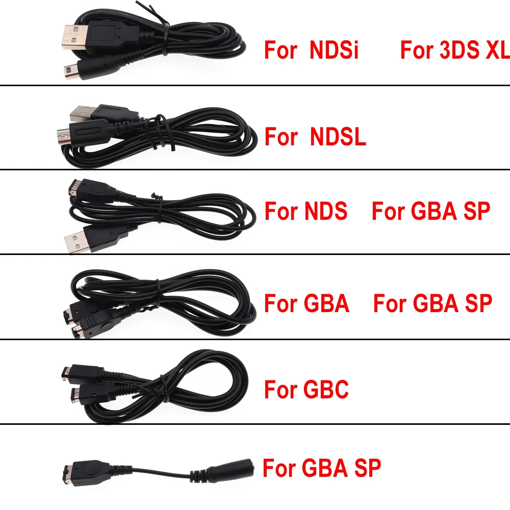 1 шт. для GBC NDS NDSL NDSI NEW 3DS XL LL USB-зарядное устройство передачи данных кабель питания