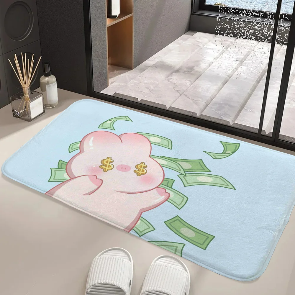 Коврик для входа Laumango KONI PIG современный полосатый дизайн устойчивый к коррозии