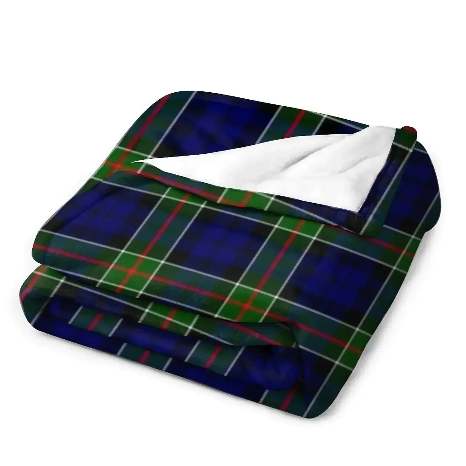 Одеяло в клетку Clan Colquhoun тартан теплые самые мягкие утяжеленные одеяла