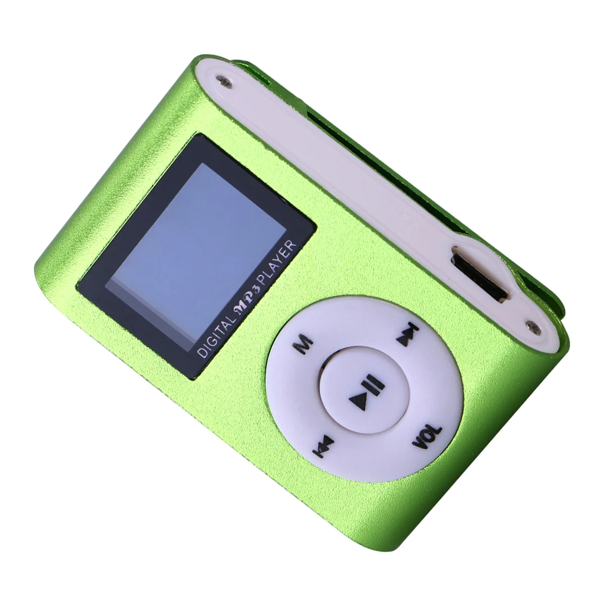 

Clip Sports MP3 Player Micro Slot USB Port Portable Digital Media Player (Green)