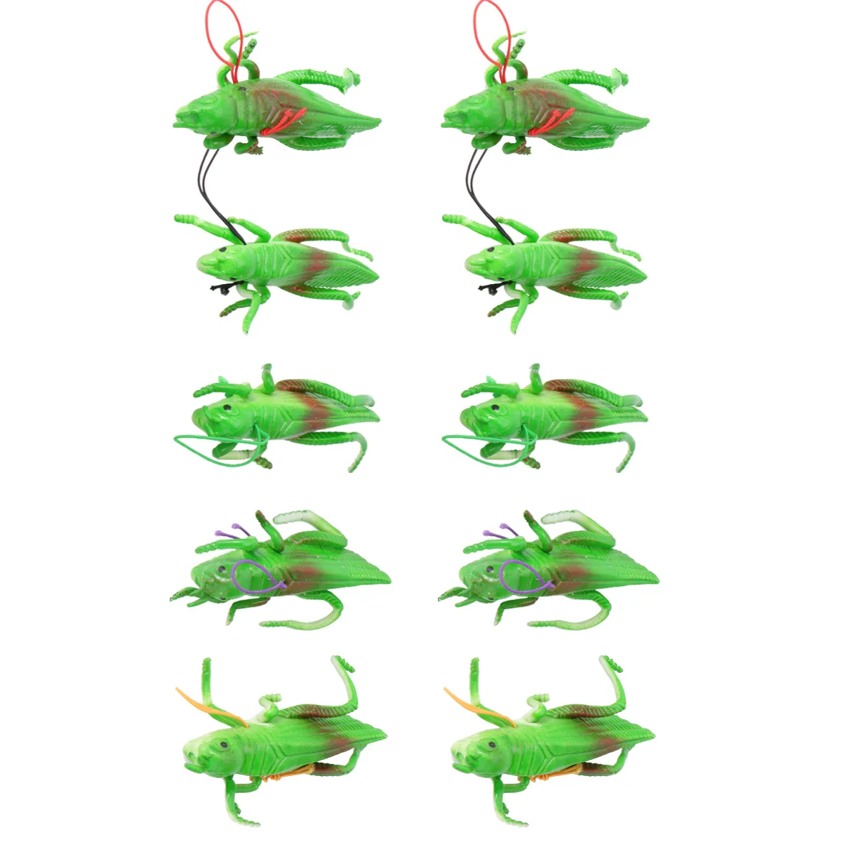 

10 шт. Кузнечик, зеленые кузнечики, обучающие игрушки для розыгрышей, насекомые, жуки для рождественской вечеринки, сувениры, забавные невероятные