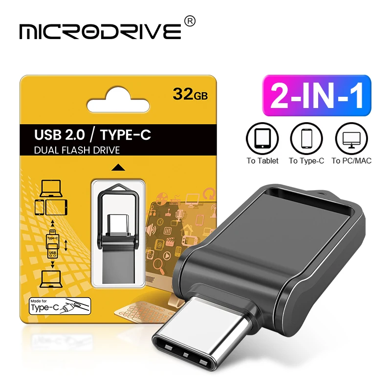 

Мини-флеш-накопитель USB 2,0 TYPE-C, 128 ГБ, 64 ГБ, ГБ, 16 ГБ, 64 ГБ, 32 ГБ