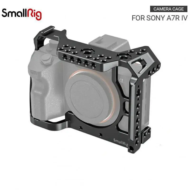 

SmallRig a7r4 A7R IV Camer Cage for Sony A7R Mark IV Camera W/ 1/4 3/8 Thread Hole fr Top handle Microphone Flash Light DIY 2416