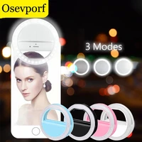 selfie led ring lumiere portable light enhancing photography clip lamp mobile phone selfie led auto flash smartphone ring flash