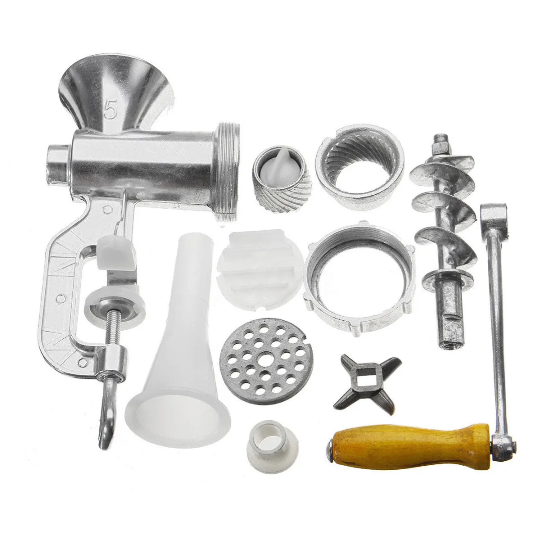 

Aluminium Alloy Manual Meat Grinder Noodle Sausage Handheld Making Gadgets Mincer Home Kitchen Cooking Tools Food Processor