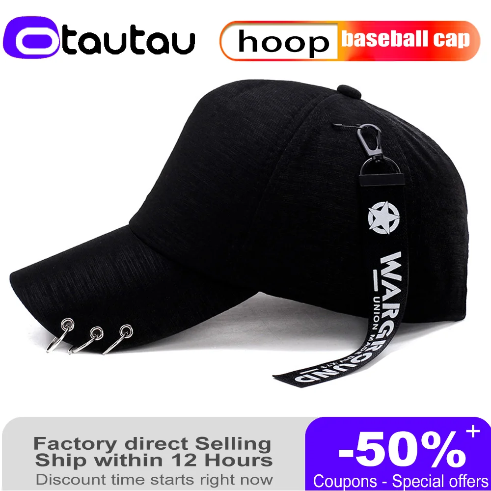 

2022 New Spring Trend Hoop Streamer Baseball Cap Korean Version Men and Women Couples All-match Sunshade Caps Adjustable