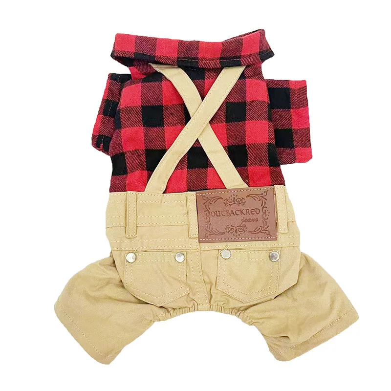 

Suspender Pants Thin Small and Medium-Sized Dogs Dog Clothes Korean Ins British Summer Wholesale Teddy Cat Pet Clothes