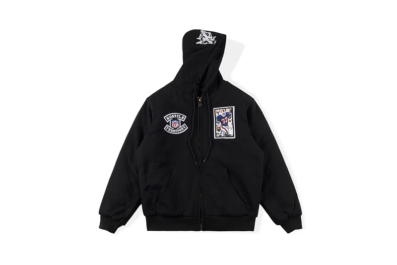 

1:1 Version TUFF CROWD Embroidery Hooded Jacket Men Women Couple Fleece Jacket High Street Hip Hop Casual Oversize Jacket
