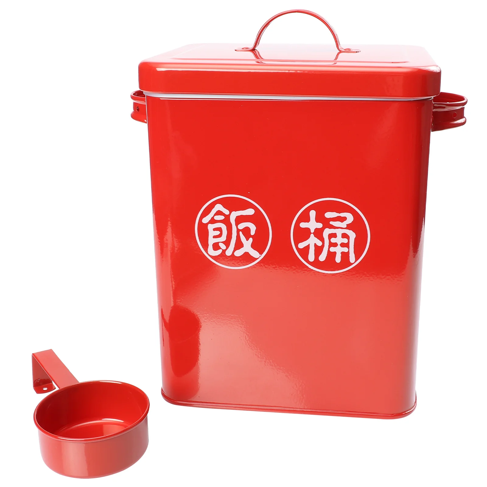 

Household Dog Food Storage Bucket Large Capacity Storage Tank Pet Food Container (Red)