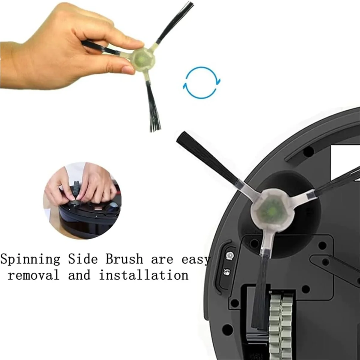 8 шт. боковые щетки для пылесоса Lefant M210 M210S M210B M213