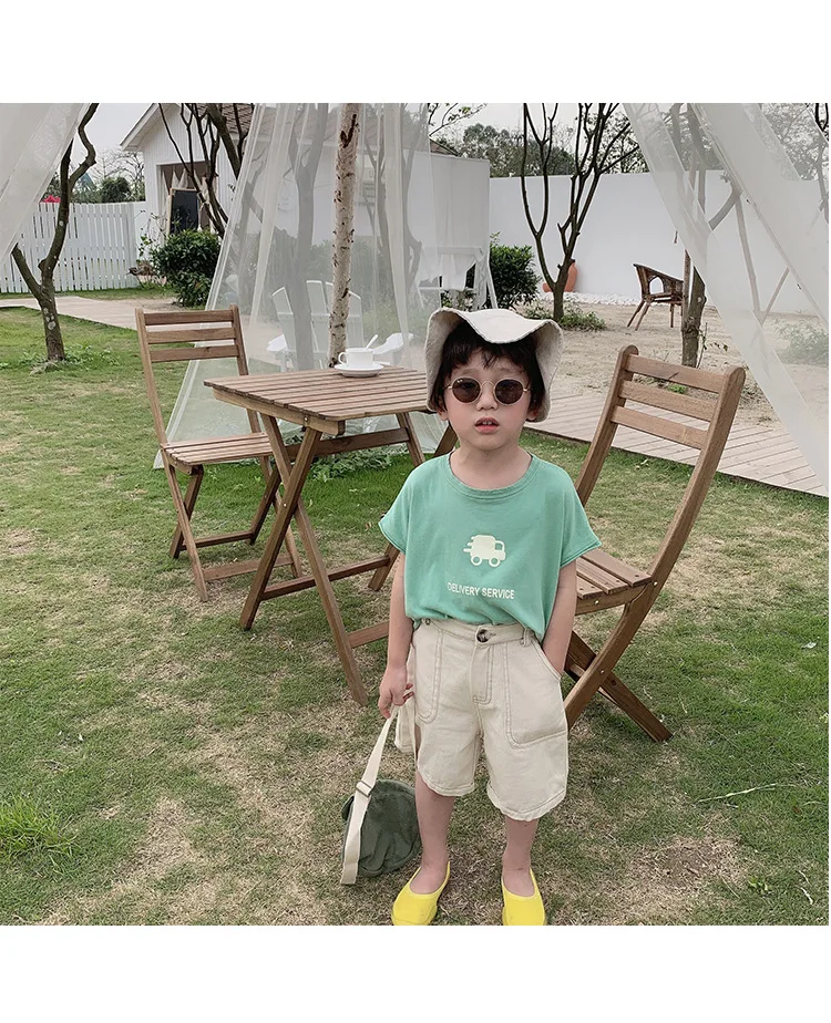 Летние мягкие футболки без рукавов для мальчиков и девочек 2022 с мультяшным