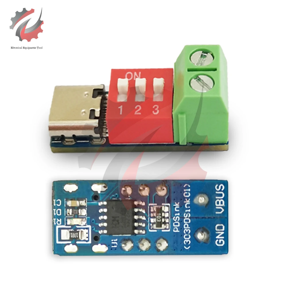 

USB-C PD Trigger Board Module PD/QC Decoy Board Fast Charge USB Type-c to 12V 20V High Speed Charger Power Delivery Boost Module