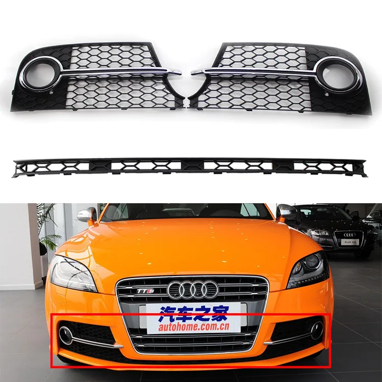 Для Audi TTS Sport 8J 11-14 лет назад бампер противотуманная рама противотуманной фары