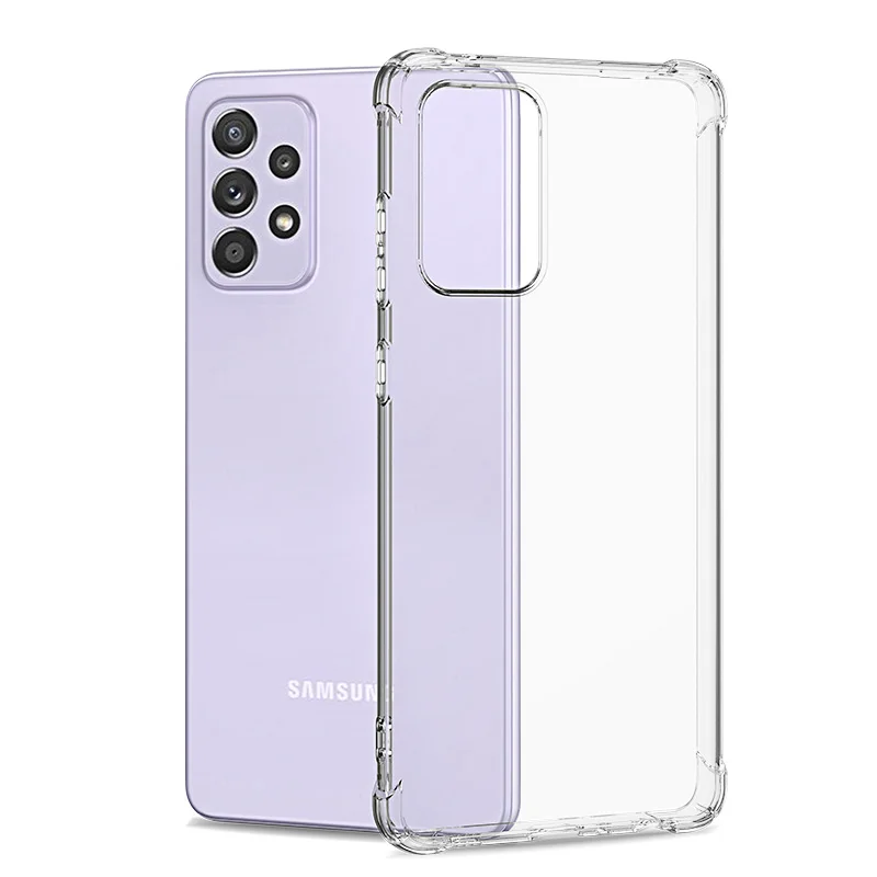 

Shockproof Silicone Soft Case For Samsung Galaxy A72 A52 A42 A32 A22 A71 A51 A31 A21 A70 A50 A30 A20 Clear Ultra Thin Case Cover