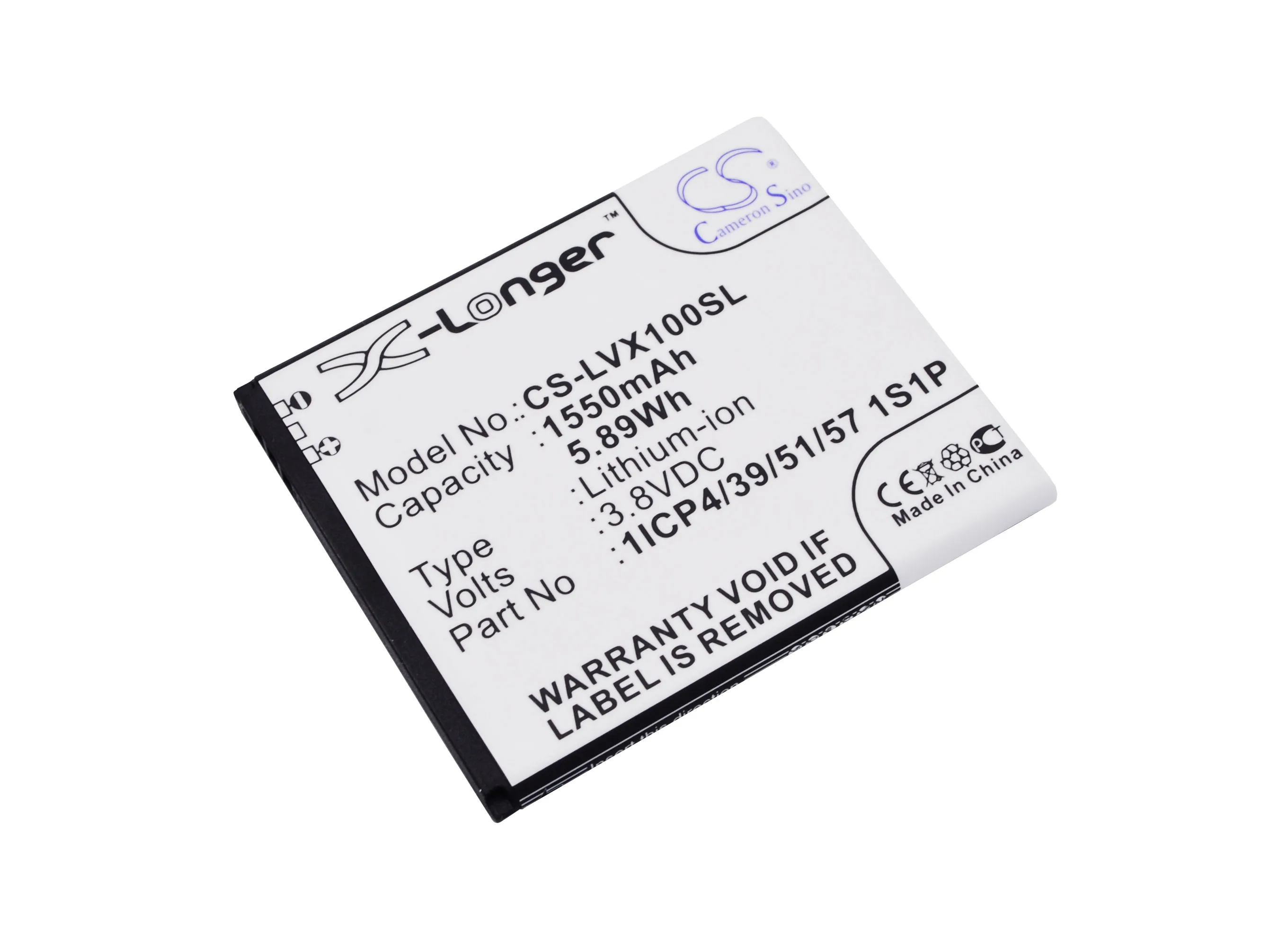 

1550mAh 1ICP4/39/51/57 1S1P Battery for iris X1 Atoms