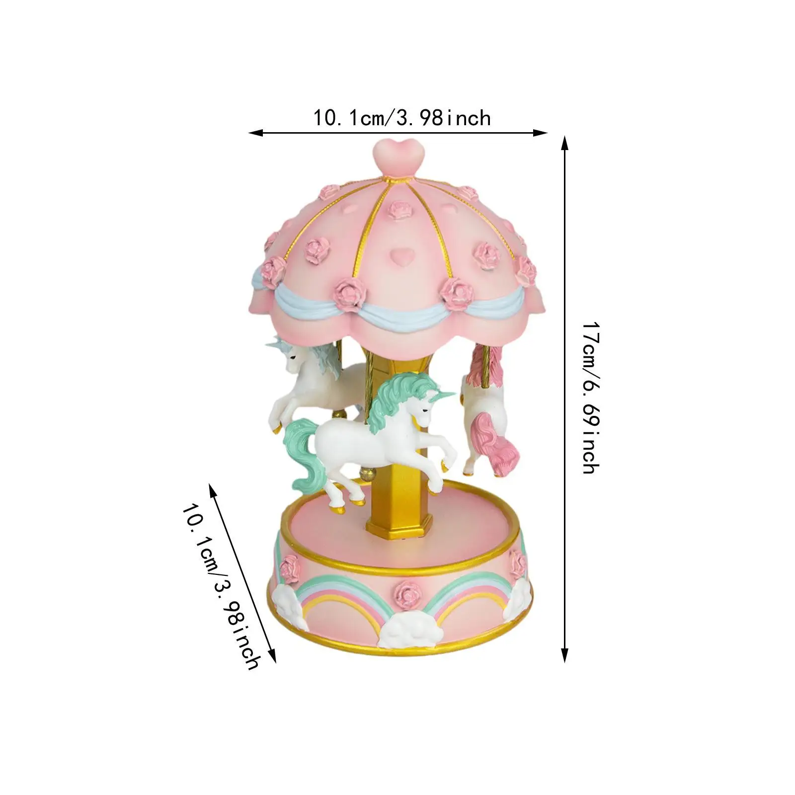 Музыкальная шкатулка из смолы рождественский орнамент украшение стола
