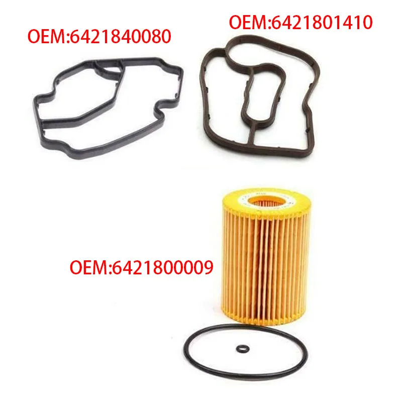& Oil Filter Housing Gasket For Mercedes Benz Ml320 Ml350 R320 Dodge Sprinter Oem A6421840080 A6421800009 A6421801410
