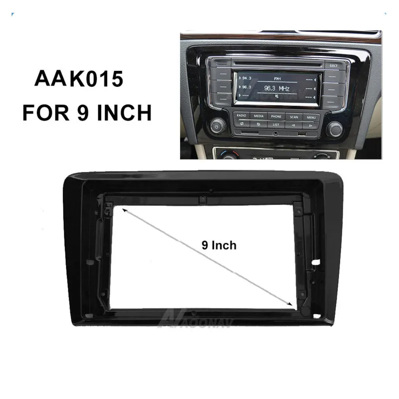 

Рамка для автомобильной навигации с большим экраном, модифицированная Панель 9 дюймов для Volkswagen Santana 2012