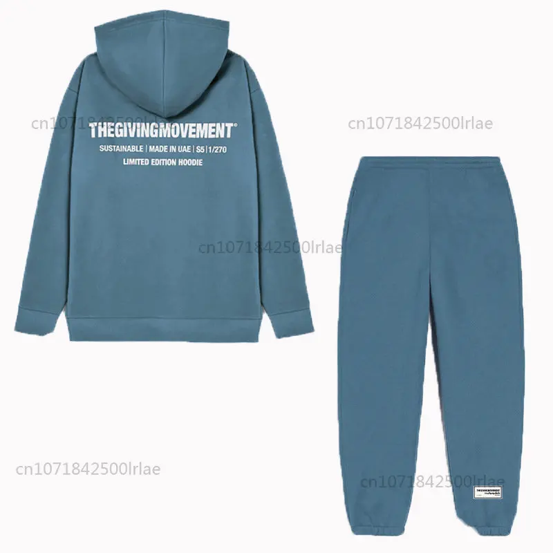 

TGM Men's Women's 2023 100% Cotton High Grade Casual Zipper Hoodie + Panties Comfortable LOOSE Movement Suit Hoodies Sweatshirts