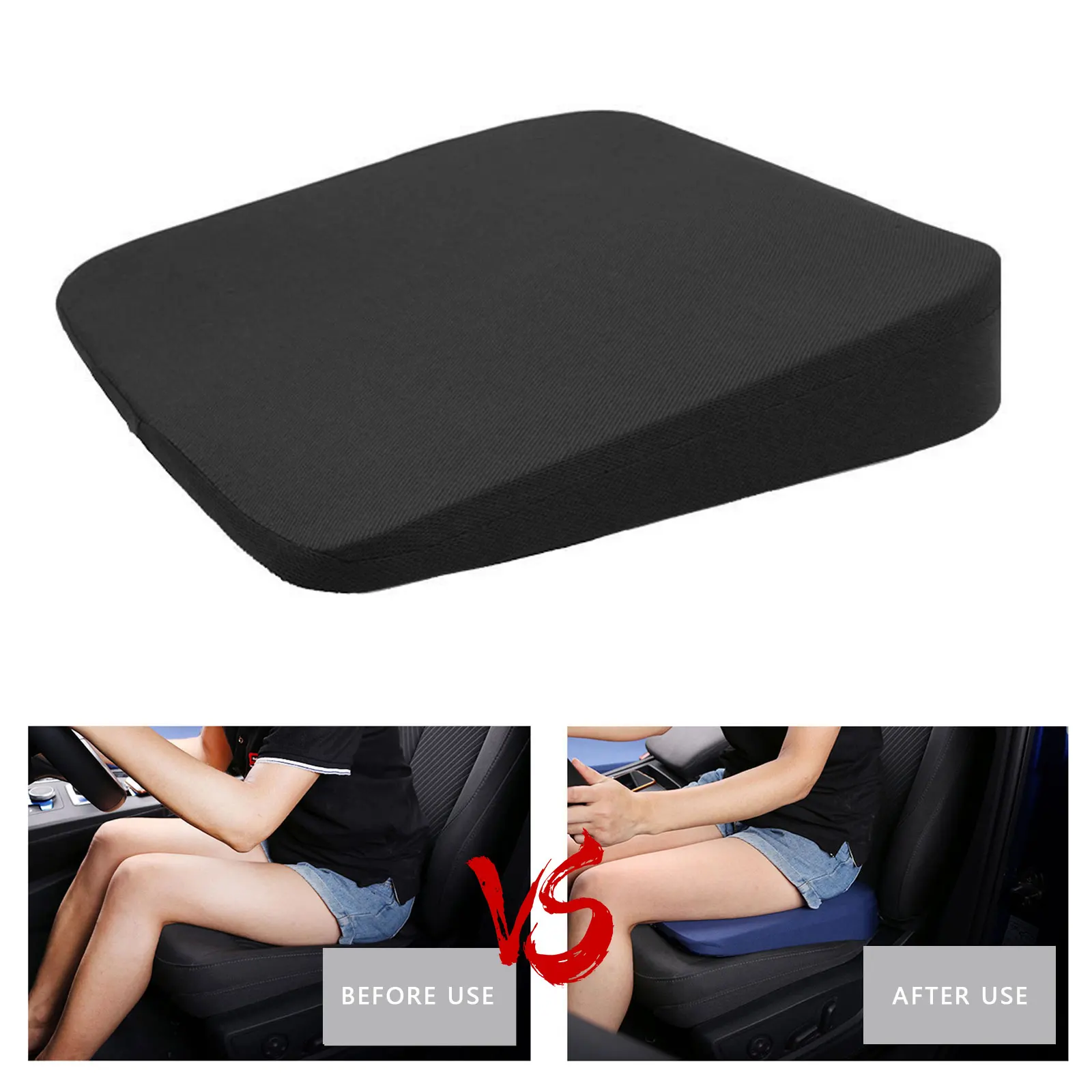 

Car Booster Seat Cushion Heightening Height Boost Mat Breathable Portable Car Seat Pad Fatigue Relief Suitable For Cars