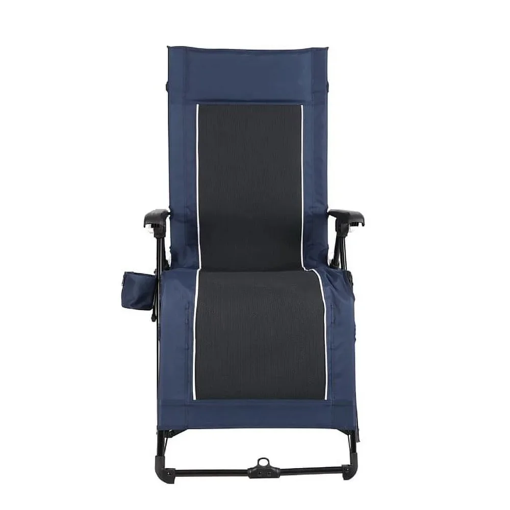 

Outdoor Camping Chairs Foldable Adult Folding Chair Portable Quad Zero Gravity Lounger Camping Chair Blue Air Sofa 20.3lbs