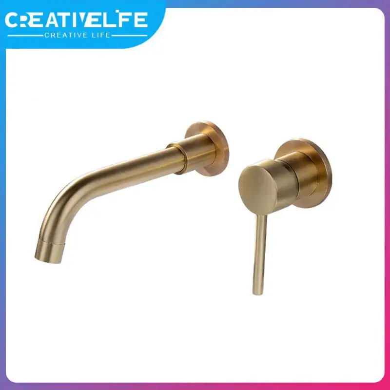 

Bathroom Products Water Tap Wall Mounted Single Handle Hot Cold Water Set Kitchen Water Tap Nozzle Single Handle 360 Rotating