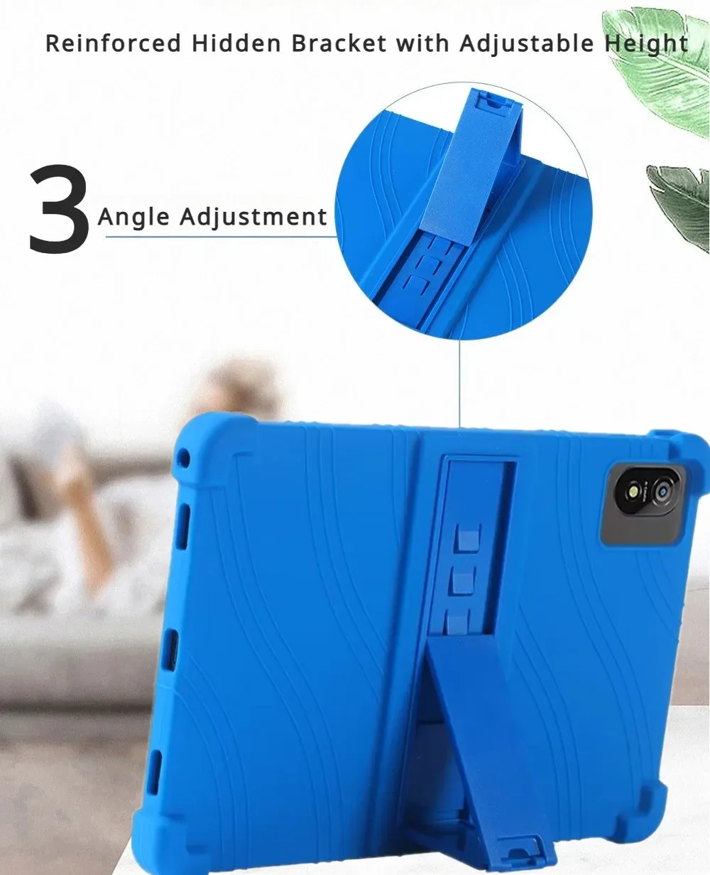 Детский чехол для Blackview Tab 18 мягкий силиконовый с подставкой защитный Tab18 12 дюймов