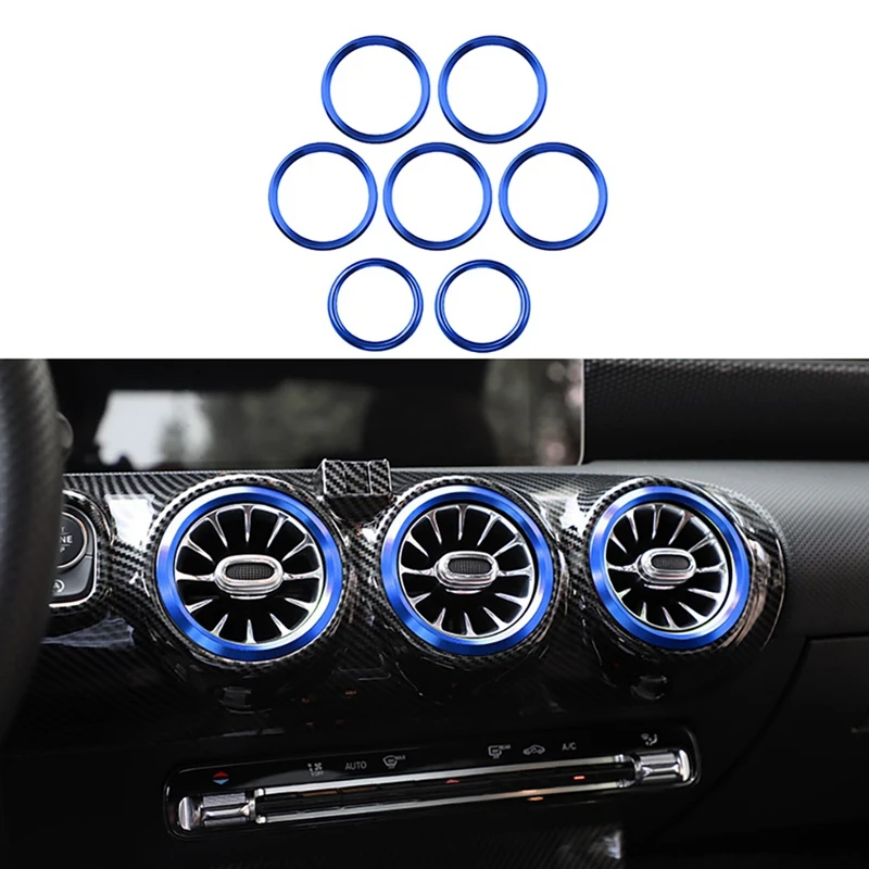 

Car Instrument Strip Dashboard AC Air Vent Ring Trim Cover for Mercedes Benz W177 A200L GLB200 A180L 2019 2020