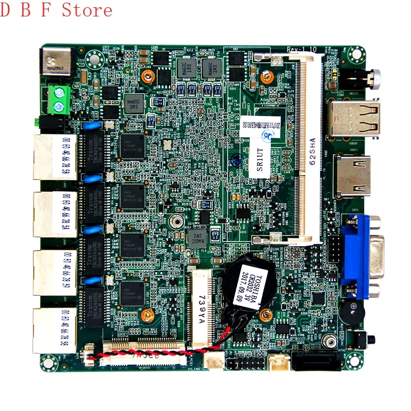 

X86 industrial motherboard J1900/J1800 N2900 CPU 4 LAN Quad core nano itx industrial motherboard