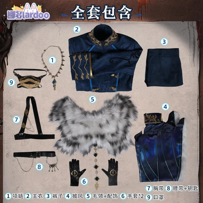 Lardoo Identity V Alva Lorenz Pustelnik Косплей Костюм Cos Game Аниме Вечеринка Униформа Хэллоуин