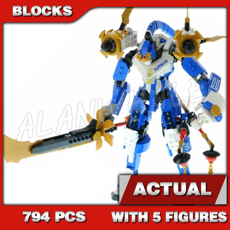 

794pcs Shinobi Jay's Titan Mech giant Robot dragon blade Bone Hunter Knight Wagon 11157 Building Block Toy Compatible With Model