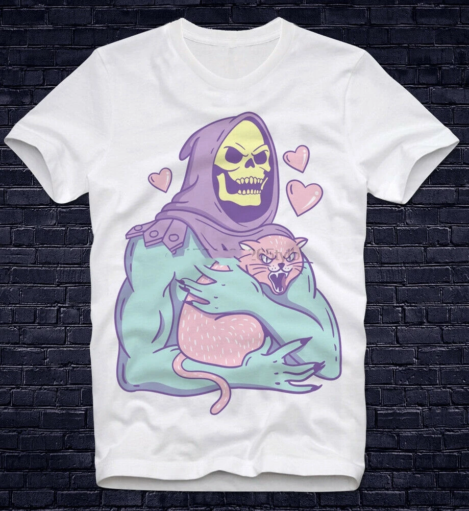 

- Shirt Skeletor Masters Of The Universe Cat Fun Funny Retro Vintage He-Man Shera