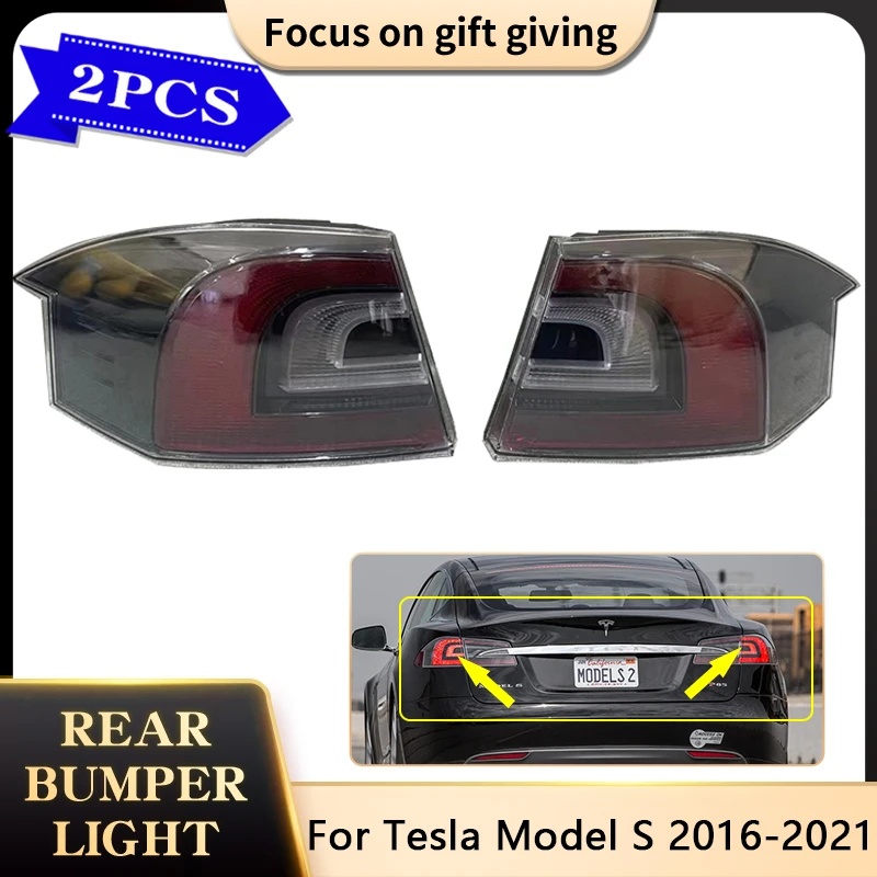 

Для Tesla Model S 2016 2017 2018 2019 2020 2021 6005919-00-C 6005918-00-C Автомобильная задняя фонарь тормоза внешняя лампа