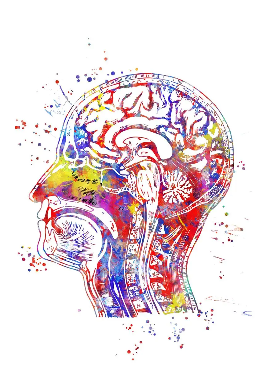 Художественный постер на холсте с эффектом акварели |