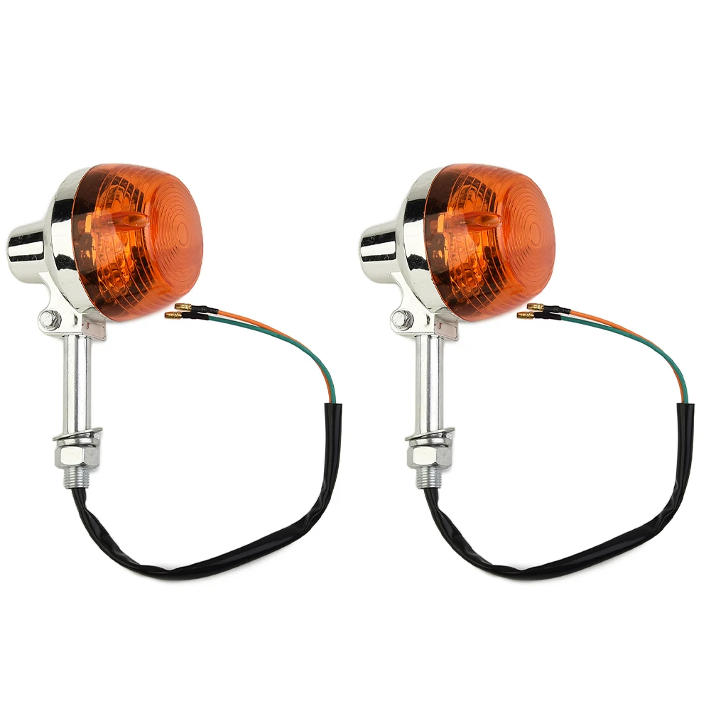 Прочная и супер яркая пара указателей поворота мотоцикла с оранжевым цветом линз