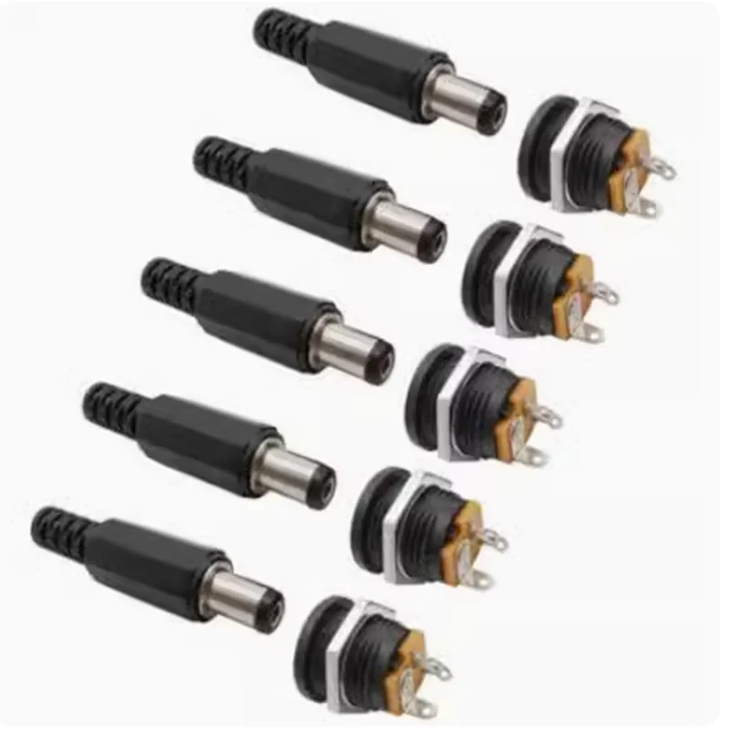 

10 шт., 5 пар, 5,5x2,1 мм, 5,5x2,5 мм