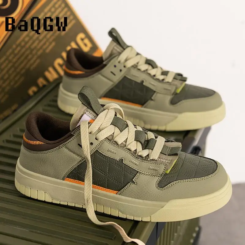 Кроссовки мужские на шнуровке дизайнерская повседневная обувь для скейта