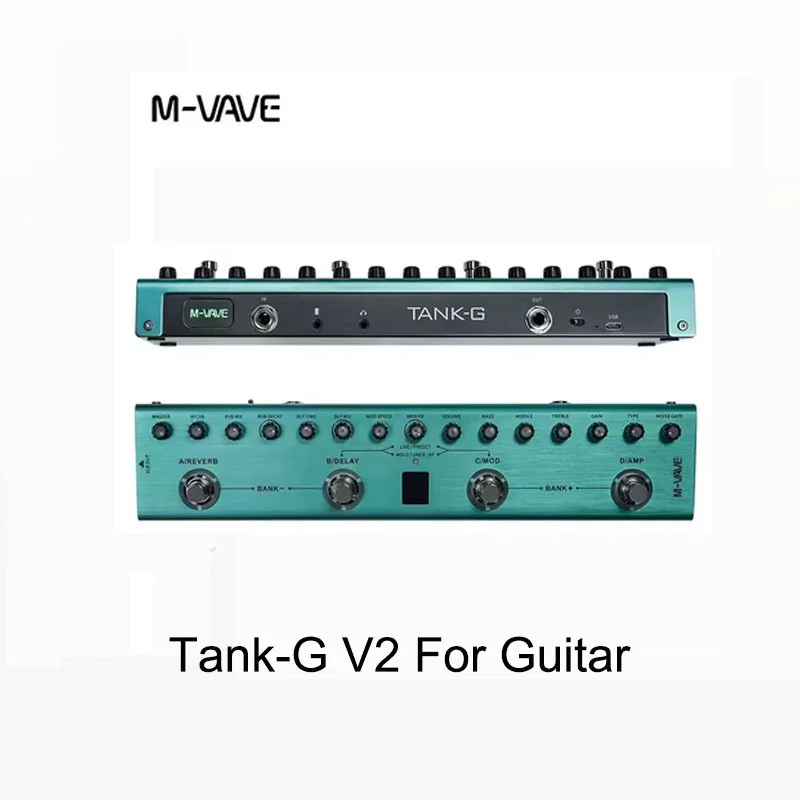 Фото M-VAVE TANK PRO 2026 НОВАЯ гитарная педаль эффектов TANK, последняя версия, мультиэффекты для гитары и баса, TANK-PRO, TANK-G №4