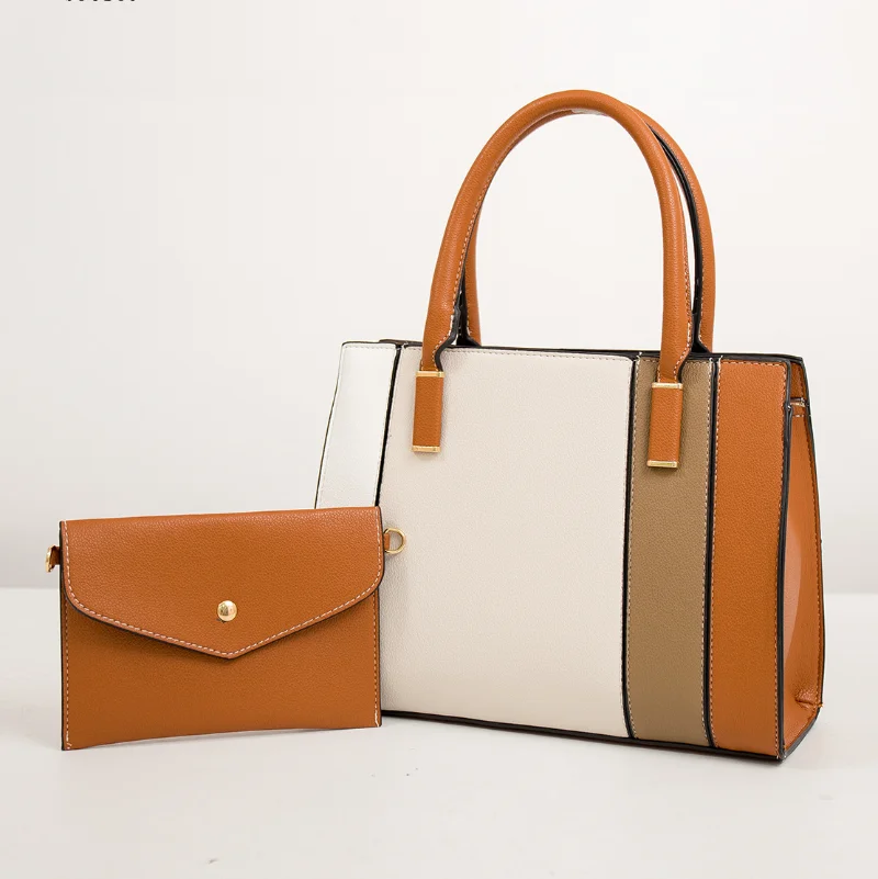 

YD688 CandyColor Stitching Leather Handbags Set Casual Women Purses Handbags 2023 Ladies handbag Sac a main femme luxury handbag