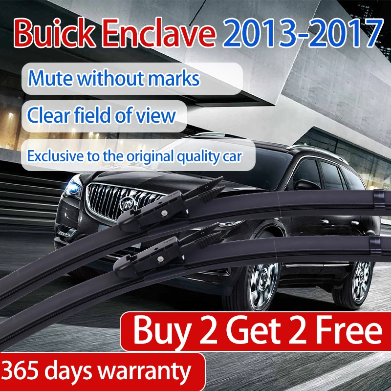 

ShangKeWen Car Boneless Silicone Windshield Wipers Blade For Buick Enclave Universal Frameless Rubber Wipers Buick Accessories
