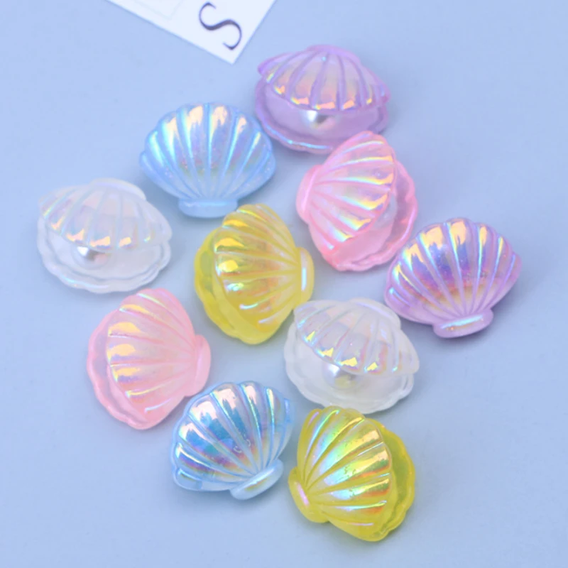 10 шт. разноцветные ракушки с жемчугом |