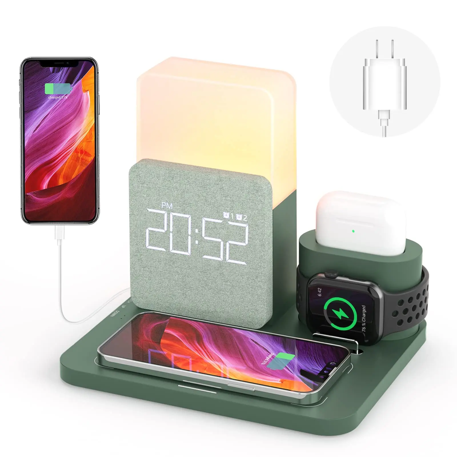 Phone Holder Upgraded Dock Station For Iphone 13 14 Airpot Iwatch
