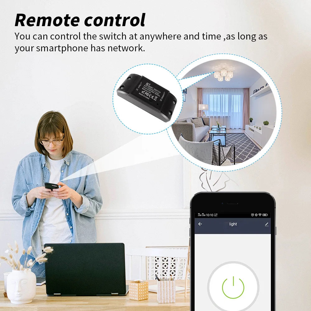 Wifi Doodle Smart Pass-through Disconnector Mobile Phone Wireless Remote Control Timer Switch Home Change Fittings enlarge