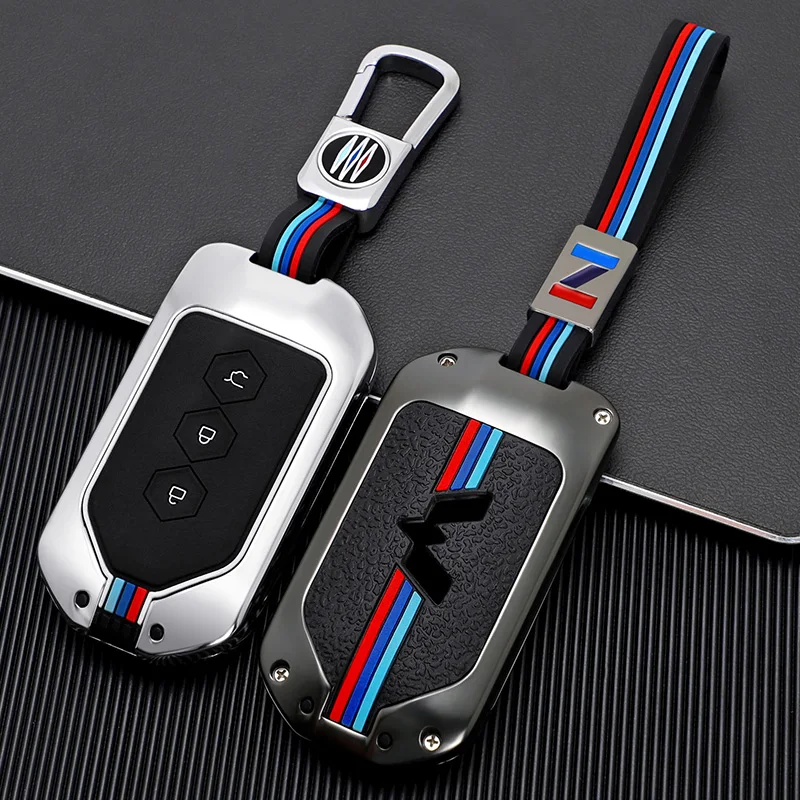 Car Remote Key Case Cover Shell Full Case for Wuling Capgemini 2020 Auto Interior Key Protection Accessorie Styling