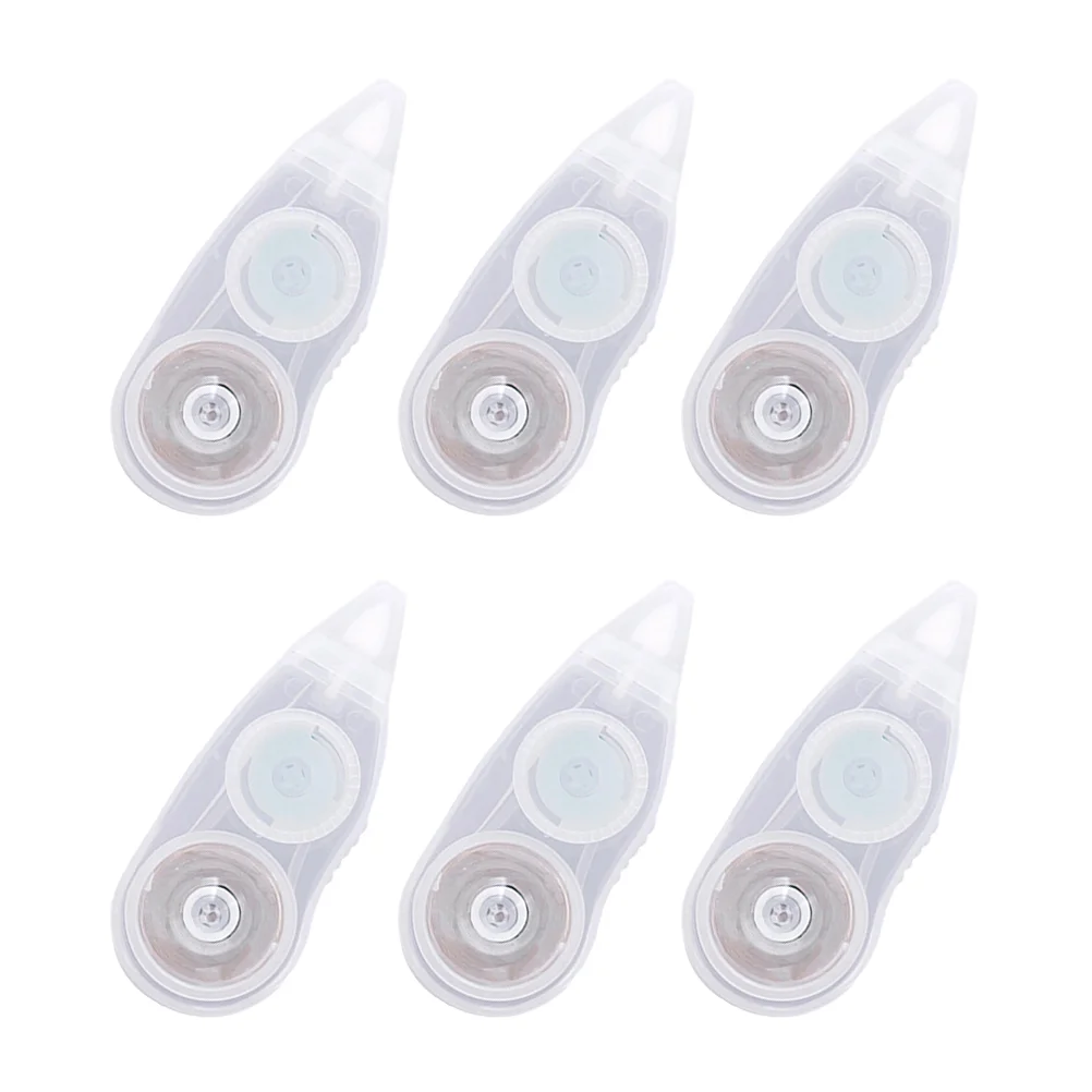 

6 Pcs Correction Tape Studying White Out Portable Correcting Students Tools Applicator Plastic Modifying Child