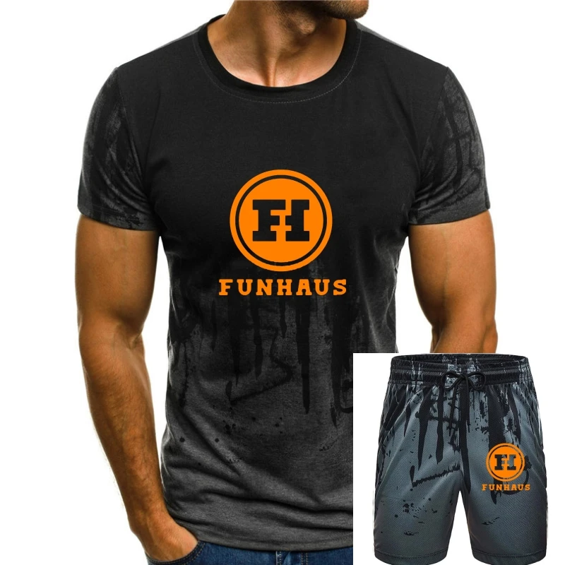 

Футболки из 100% хлопка с круглым вырезом и логотипом Funhaus