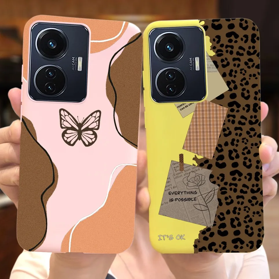 ДЛЯ Vivo T1 4G vivo 44W V2153 чехол для телефона 6 44 &quotзадняя крышка с мультяшным медведем