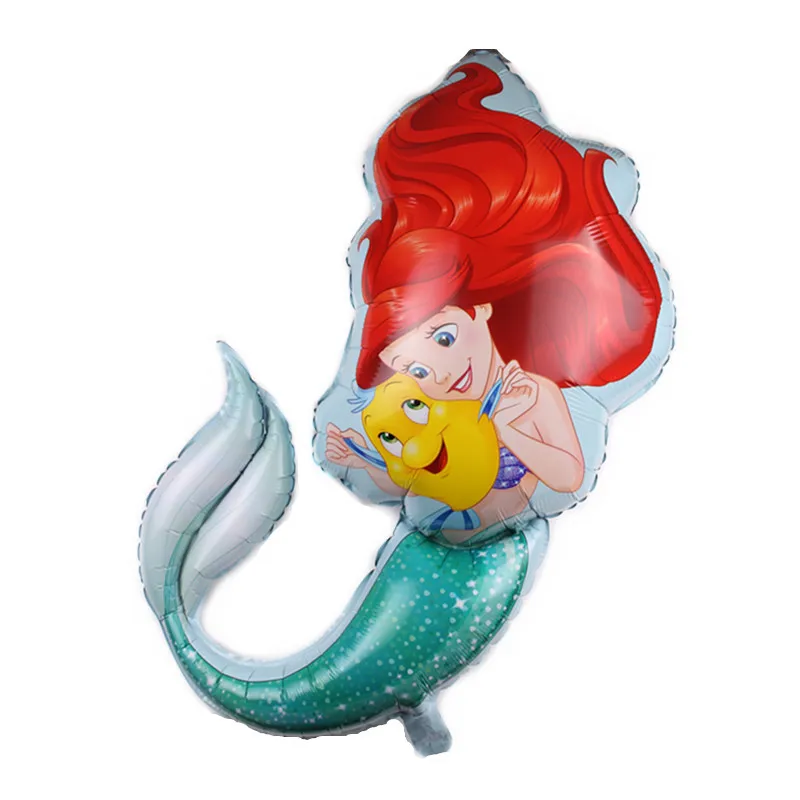 

Mermaid Princess Cartoon Foil Balloons Kids Birthday Party Decoration 5pcs