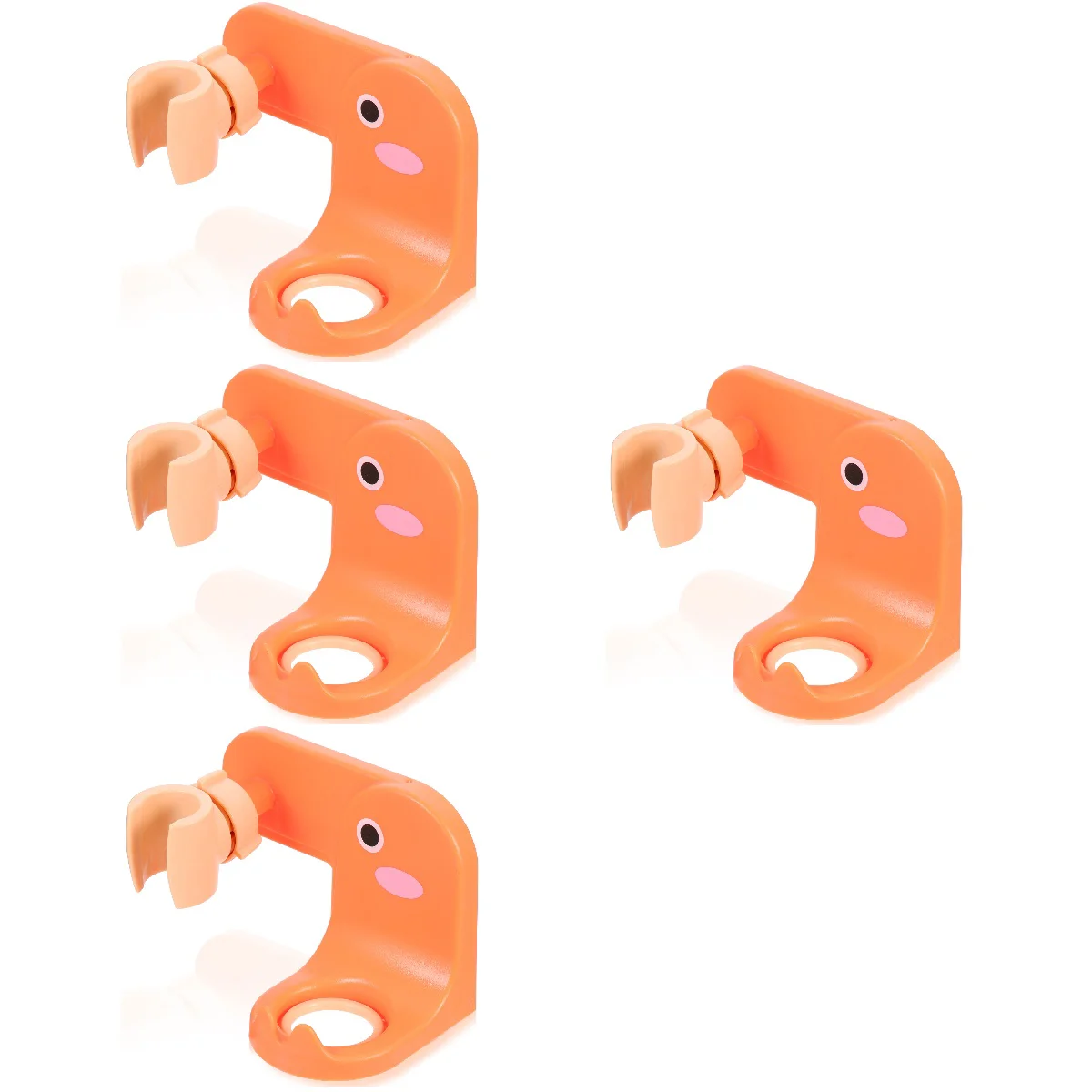 

4 Sets of Holder Nail Free Adjustable Bracket for Bathroom